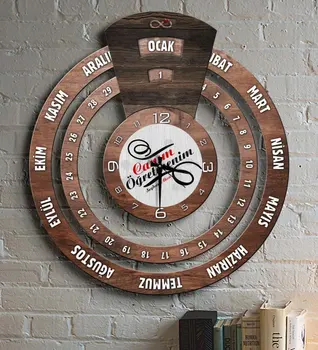 

Personalized Monsieur Lazhar Infinite Mayan Calendar Wall Clock-2