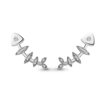 

AQUAMARINE earrings with cubic zirconia, silver 925