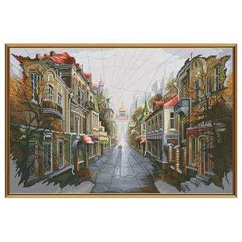 

Re2329 set for embroidery 'Nova sloboda' 'City for двоиh', 40x26 cm