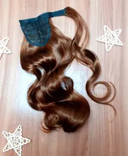 MSTN-coletas de pelo sintético largo para mujer, extensiones de cabello postizo con Clip Natural, 24 pulgadas, Rubio