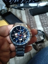 Curren-reloj para hombre, de cuarzo con cronógrafo, de pulsera, resistente al agua, deportivo, de acero inoxidable, masculino