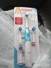 Electric-Toothbrush Head-Battery-Power Tooth-Whitening Oral Rotating No-Rechargeable