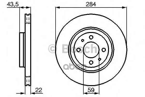 Тормозной Диск 0986478810 Bosch арт. 0986478810