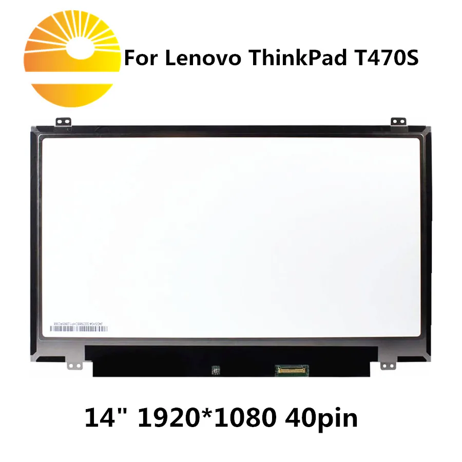 14," WUXGA FHD сенсорный дигитайзер ЖК-светодиодный экран Замена в сборе для lenovo ThinkPad T470S