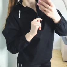 Women Suit Hoodies Amii Sport Cotton Pants Autumn Female Winter Causal Minimalism 12030276