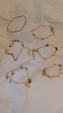 Bohemio de varias capas cuentas tobillera conjunto de moda lentejuelas estrella pulseras de tobillo para las mujeres verano playa pie joyería de la cadena tobilleras