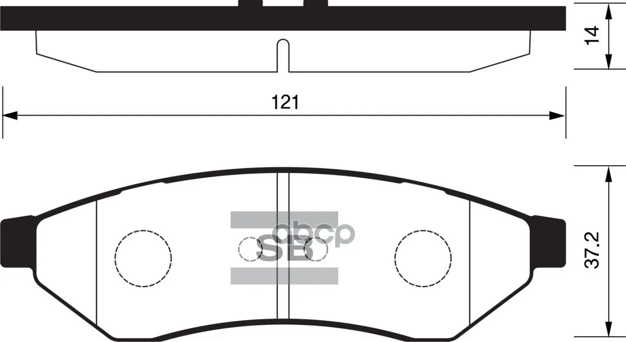 Sp1252_колодки Дисковые Задние! Chevrolet Epica/Tosca 1.8-2.5 06