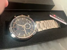 CURREN – reloj curren para hombre, de cuarzo, deportivos, de pulsera de acero, resistente al agua, con cronógrafo, masculino