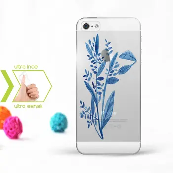 

Personalized iPhone 5-5S Slim Clear Silicone Phone Cover (Leaf Temalı-2)