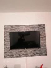 Stick Wallpaper Decoration Self-Adhesive Kitchen Waterproof Removable Peel Grey Brick