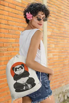 

Angemiel Bag Kungfucu Panda Cloth Backpack