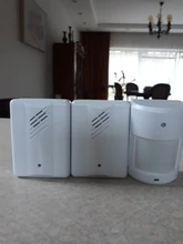 Detector de Sensor de movimiento PIR, alarma infrarroja inalámbrica, alarma montada en la pared, timbre de bienvenida, alarma, Stystem, transmisor receptor doméstico