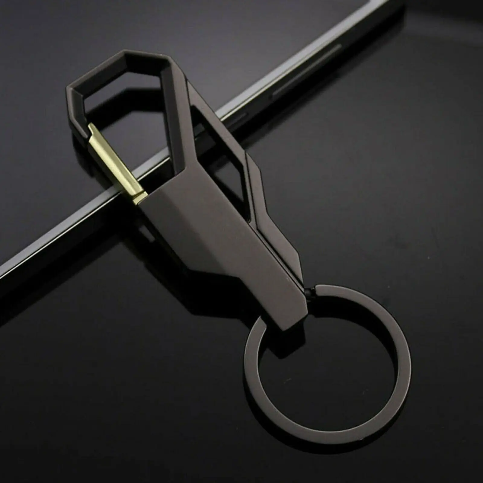 Llavero con anilla para hombre de negocios, llavero de Metal, regalo para coche