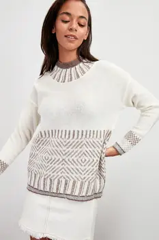 

Trendyol Patterned Knitwear Sweater TWOAW20KZ0948