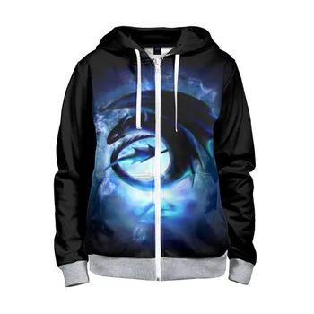

Children's sweatshirt 3D with zipper Night Fury