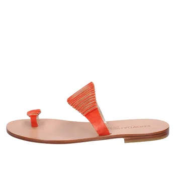 

EDDY DANIELE sandals women suede Orange