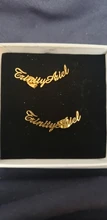 Pendientes personalizados con el nombre, par de pendientes, con cierre de tuerca, personalizados con el nombre, para mujeres
