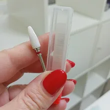 Broca de clavo de cerámica para manicura, taladro eléctrico giratorio, brocas de cortaúñas de carburo de tungsteno, cortador de fresado de manicura