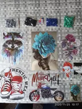 fashion beauty gilr stripes Iron-on transfers for clothing iron on patches appliques