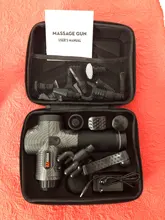 Pistola de masaje eléctrica LCD para adelgazar músculos, relajación para cuello, parte trasera del pie, pierna, hombros, pistola de masaje de percusión
