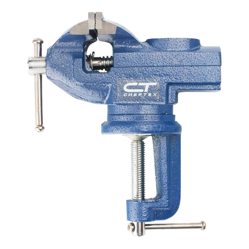 Тиски настольные СИБРТЕХ 18672 (Ширина рабочих губок – 65 мм; рабочая высота – 100 мм   поворотный механизм с амплитудой|Тиски|   | АлиЭкспресс