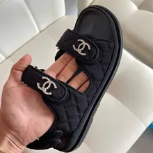 Sandalias de plataforma de cuero genuino para mujer, zapatos de diseñador de lujo a la moda, Sandalias planas, tacones gruesos, tendencia