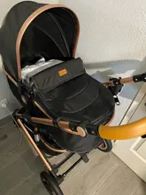 Luxmom-cochecito de bebé 3 en 1 con asiento de coche, respetuoso con el medio ambiente, con absorción de impacto de cuatro ruedas, envío desde España