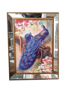 

Digital 3D Mirror Framed Luxury Glass Table 45 * 60 cm