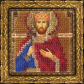 

225 PMI set for embroidery with beads 'вышивальная mosaic 'icon 'St. Equates. tsar Constantin', 6,5*6,5 cm
