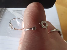 RYOUCUTE-Anillos de Estrella de David para mujer, joyería de Color plata 100% auténtica, joyas antiguas con estilo