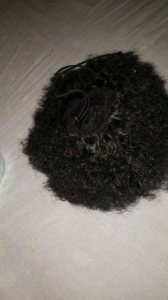 Afro Curly Ponytail Bun Hair Extension