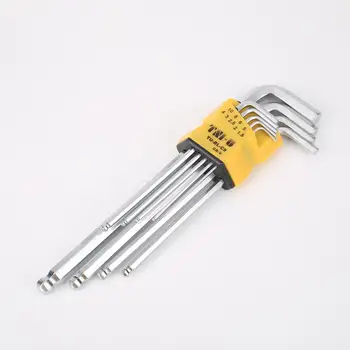 

7/9Pcs Ball Head Wrench Set Socket Head Allen Key Ball End Spanner Wrench Hexagon Wrench Set For Repair Hand Tool Set