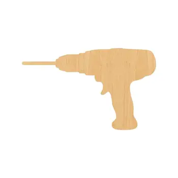 

Drill Laser Cut Out Wood Shape Craft Supply - Unfinished