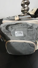 Mochila multifunción para pañales, cochecito plegable, bolsa de pañales de maternidad, gran capacidad, para viajes al aire libre, cama de lactancia para bebé, cuna para momia