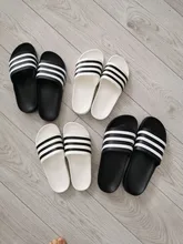 ASIFN hombres Zapatillas Zapatos Hombre EVA mujeres par Flip Flops suave negro blanco rayas Casual de verano hombre Chaussures Femme diapositivas