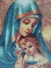 Diamond Embroidery Painting Icon Religious Home-Decor HUACAN Mosaic Cross-Stitch Square