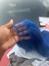 Malaika-peluca recta con corte Bob, pelucas de cabello humano con encaje frontal, 13x4, rojo y azul, brasileño, prearrancado, 180% Remy, pelucas de cabello humano