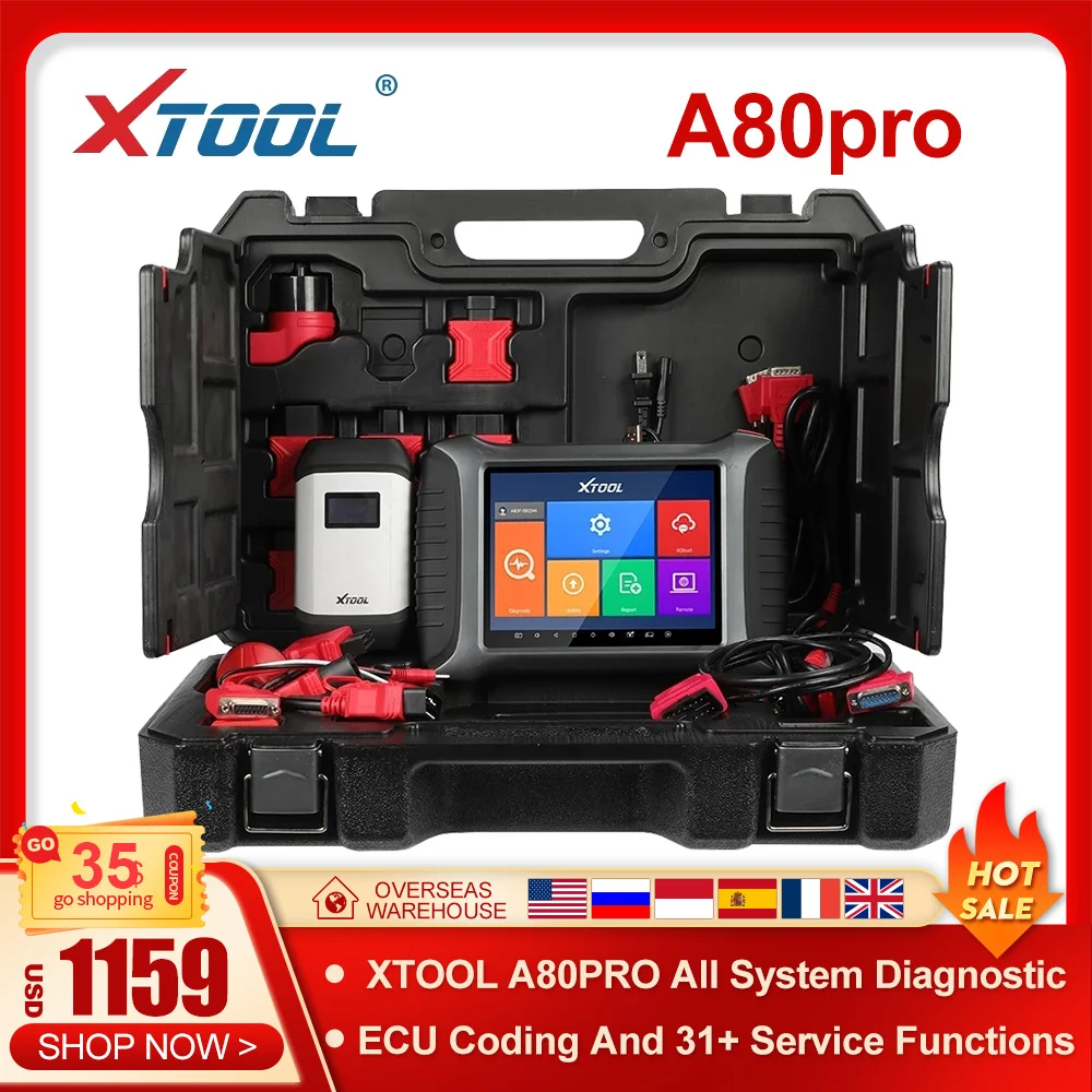 XTOOL A80PRO все системы диагностические инструменты ключевой программист OBD2