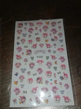 Art Stickers Decorations Manicure-Accessories Slider Foil Decals-Designs Pink Girl Rabbit