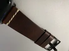 MAIKES-Correa de cuero para Apple Watch, banda de 44mm, 40mm, 42mm, 38mm, Series 6, 5, 4, 3, 2, 1, iWatch, Vintage, con cera de aceite