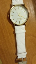 Reloj de pulsera sencillo para mujer, de cuarzo, de cuero de imitación, Geneva, elegante