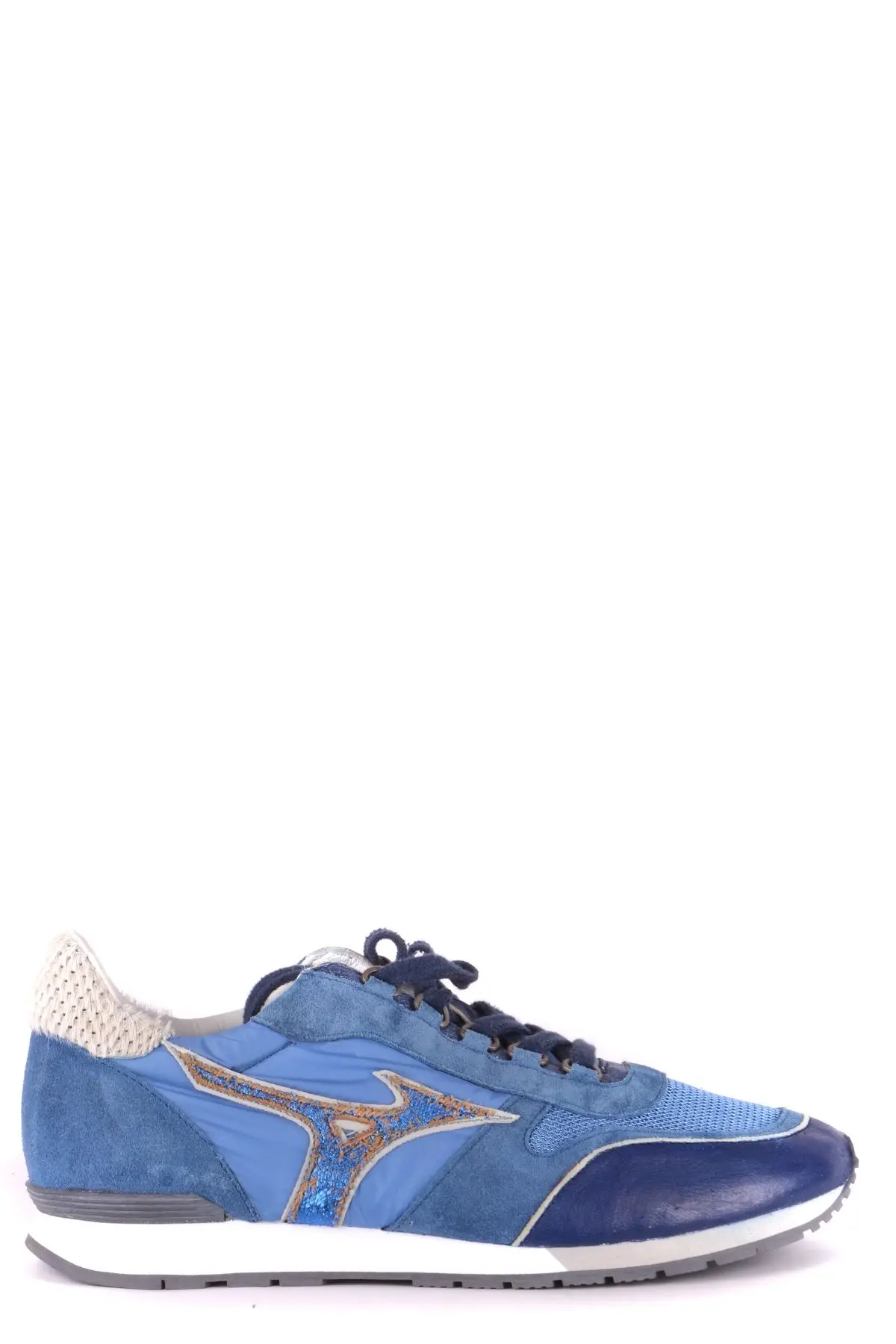 Мужские кроссовки MIZUNO MCBI35112 из синей кожи | Обувь