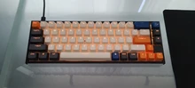 PBT Mechanical-Keyboard Keycap YMDK Rainbow-Carbon Mx-Switches Through-Oem-Profile Double-Shot