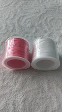 50 metros 0,8mm Cordón de Nylon hilo nudo chino Macrame cable pulsera trenzada cuerda manualidades con abalorios joyería de DIY cable del hilo de rosca