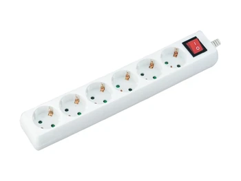 

Electric power strip power strip 6 seater 10A cable long 1,5 meters with Switch 3 X1.5 mmq SKU-8768