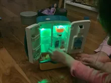 Los niños juguetes para juego de imitación de simulación doble refrigerador de refrigerador educativa Mini cocina juguetes papel jugando Juguetes