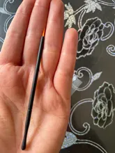 OKAYLASH 50 unids/lote mango negro Gel reutilizables de arte clavo cepillos pintura bolígrafo belleza maquillaje herramientas