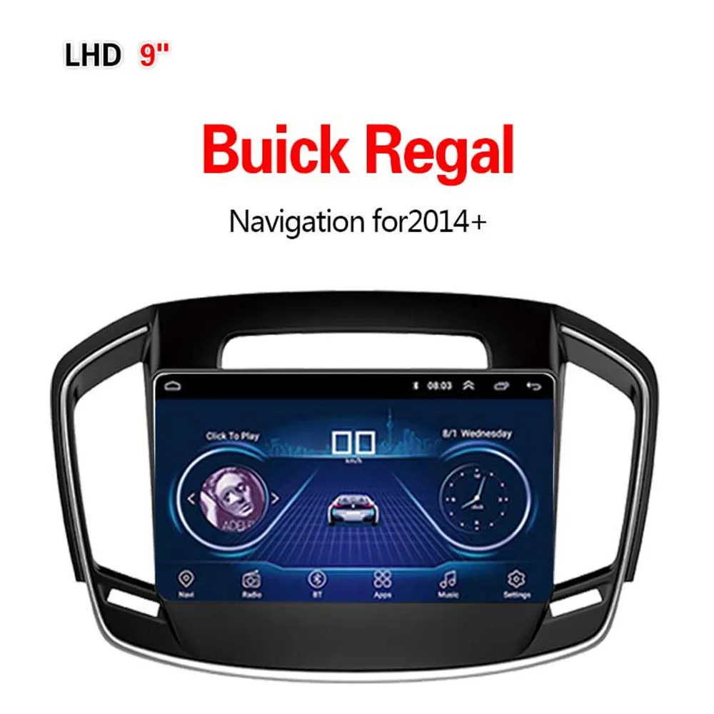 Lionet gps навигация для автомобиля Buick Regal+ 9 дюймов LB4001X - Размер экрана, дюймов: WIFI 1G16G
