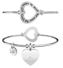 

KIDULT-316L STAINLESS STEEL And CRYSTAL "NOT SISTER BY BLOOD…”-COD 731100-LOVE