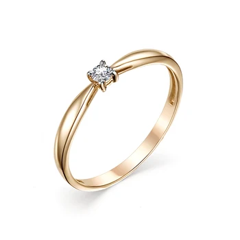 

Gold ring 585 silver with stones: Diamond
